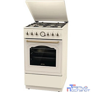 Плита Газовая Gorenje GGI5BCLI бежевый (металлическая крышка) реш.чугун