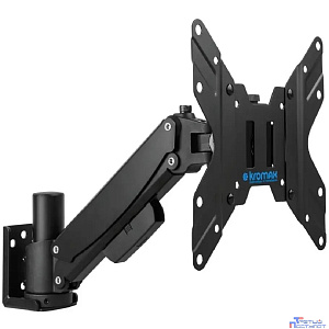 Kromax ORION-11  black {Кронштейн для LED/LCD телевизоров 13"-48", max 20 кг, настенный, 5 ст свободы, наклон ±50°, поворот ±90°, от стены 68-380 мм, max VESA 200x200 мм}
