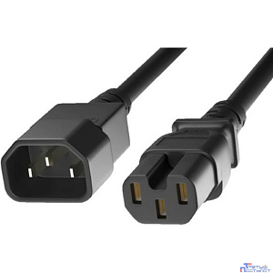 KS-is Кабель питания  KS-857B-1.5 IEC-C14 - IEC-C15 1.5м черный