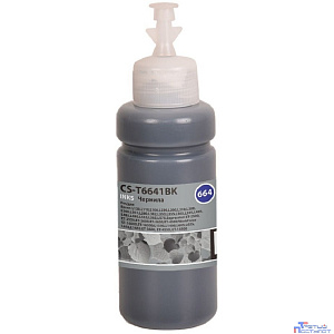 Чернила Cactus CS-T6641BK 664 черный 70мл для Epson L130,L110,L100,L220,L200,L310,L300,L360,L361