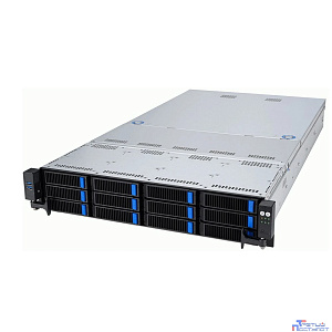 Серверная платформа/ ASUS RS521A-E12-RS12U, 2U, 1 x  SP5 (LGA 6096) 4th/5th gen AMD EPYC (STD HS up to 400W), 24 x DIMM slots DDR5 (6400/5600 with 9005 series, 4800 with 9004 series), Up to 5xPCIe Gen