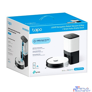TP-Link Tapo RV30 Plus Робот-пылесос с влажной уборкой, датчиком LiDAR и станцией самоочистки
