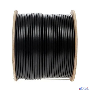 5bites Кабель US5500-305APE витая пара UTP / SOLID / 5E / CCAG / PVC+PE / BLACK / OUTDOOR / DRUM / 305M