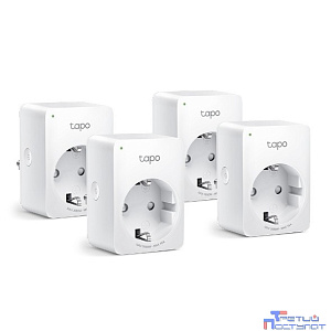 TP-Link Tapo P110(4-pack) Умная мини Wi-Fi розетка с мониторингом энергопотребления, 4 шт.