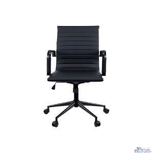Кресло Everprof Leo Black T Экокожа Черный