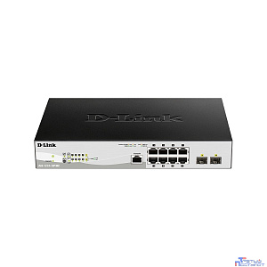 D-Link DGS-1210-10P/ME/B1A Управляемый L2 коммутатор с 8 портами 10/100/1000Base-T и 2 портами 1000Base-X SFP (8 портов PoE 802.3af/at, PoE-бюджет 78 Вт)