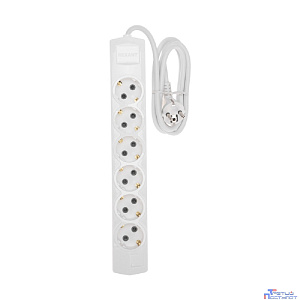 Rexant (13-4112) Удлинитель PREMIUM 6 гнезд, 1,5м, 3х1,5мм?, с/з, белый