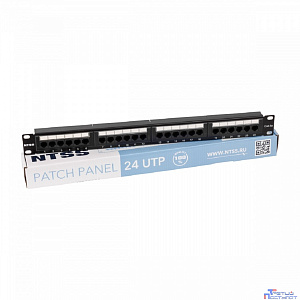 NTSS Патч-панель NTSS 24 UTP порта RJ45, cat.5е, 1U, Dual IDC, без органайзера NTSS-PP-1U-24-UTP-RJ45-5e-D