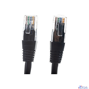 Cablexpert Патч-корд UTP PP6U-1M/BK кат.6, 1м, литой, многожильный (черный)
