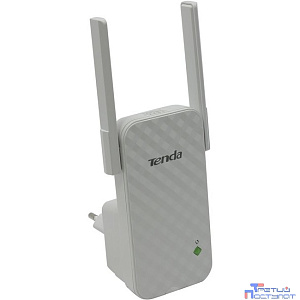 TENDA A9 Wi-Fi повторитель беспроводного сигнала стандарта N300 с двумя внешними антеннами 3dBi
