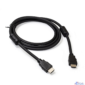 Exegate EX287723RUS Кабель HDMI ExeGate EX-CC-HDMI2-1.8F (19M/19M, v2.0, 1,8м, 4K UHD, Ethernet, ферритовые кольца, позолоченные контакты)