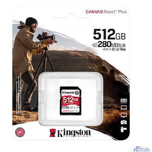 SecureDigital 512GB Kingston SDR2V6/512GB Canvas React Plus w/o adapter