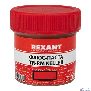 Rexant (09-3690) Флюс для пайки, паста TR-RM KELLER, 20мл, банка