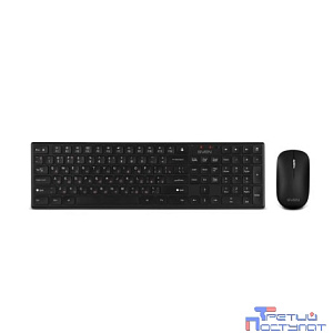 Клавиатура и мышь Wireless Sven KB-C2550W чёрные, тип клавиш ножничный (109 кл.,12Fn, 1000DPI, 2+1 кл.)