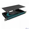 NTSS Кросс 19" NTSS PREMIUM, предсобранный 1U, 8 портов SC/UPC duplex, 50/125 мкм ОМ3, (сплошная панель, розетки, сплайс, КДЗС, пигтейлы), черный, RAL9005 NTSS-RFOB-PM-1U-8-2SC/U-503-SP1.5G0A-BL