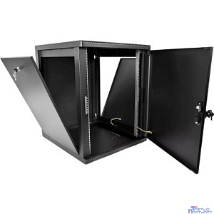ЦМО Шкаф телекоммуникационный настенный разборный 12U (600 x 520) съемные стенки, дверь металл, цвет черный (ШРН-М-12.500.1-9005)
