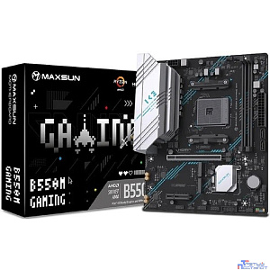 MAXSUN MS-B550M GAMING WIFI (Socket AM4, mATX, 2*DDR4, VGA/HDMI, 2*SATA3, 2*M.2, 1*PCIEx16/1*PCIEx4, 4*USB 2.0, 2*USB 3.2 Gen1, Wi-Fi 5,  LAN 1*1G, RTL)