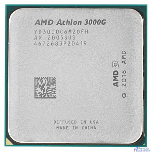 CPU AMD Athlon 3000G OEM  (YD3000C6M2OFH) {3.5GHz, 5MB, 35W, AM4, with Radeon Vega 3 Graphics}