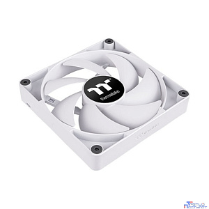 Кулер для компьютерного корпуса, Thermaltake, CT120 PC Cooling Fan White, CL-F151-PL12WT-A, 120мм вентилятор, 500-2000об.мин, 4pin PWM, 57.05CFM, 25.8 dB(A), 120x120x25мм, Белый