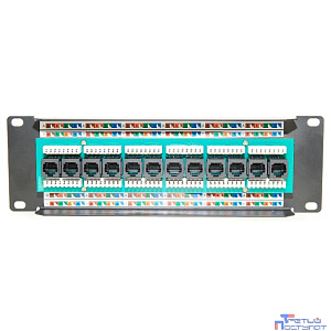 5bites Патч-панель PPU55-08W UTP / 5E / 12P / FRONT DUAL IDC / 2U / L=287MM / WALL