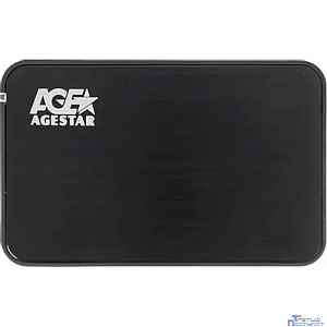 AgeStar SUB2A8 Внешний корпус 2,5" SATA Black (USB2.0, сталь+пластик, безвинтовая конструкция) (SUB2A8 (BLACK))