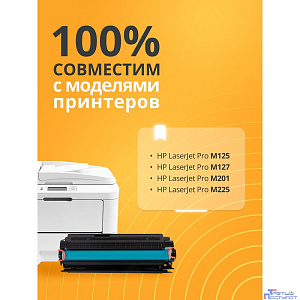 Bion BCR-CF283X Картридж для HP{LaserJet Pro M125/M127/M201/M225} (2200  стр.), Черный, с чипом