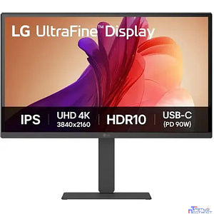 LCD LG 27" 27U730A-B {IPS 3840x2160 60Hz 5ms 300cd 1000:1 2xHDMI2.0 DisplayPort1.4 2xUSB3.0 USB-C(90W PD) Speakers HAS VESA}