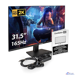 LCD ExeGate 31.5" EG3207T Combat {IPS 2560x1440@165Hz 1ms 300cd 1000:1 178/178 2xHDMI2.0 DisplayPort USB speakers VESA} [EX299472RUS]