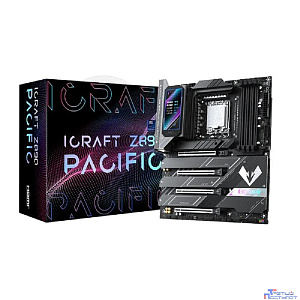 MAXSUN MS-iCraft Z890 PACIFIC (Socket 1851, ATX, 4*DDR5(256Gb), DP/HDMI, 4*SATA3, 4*M.2, 4xPCI-Ex16, 2*Type-C, 9*USB 3.1, LAN 1*5G, BT 5.4, Wi-Fi 7, SPDIF, black, RTL)