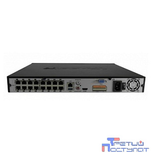 TRASSIR MiniNVR 2216R-16P — Сетевой видеорегистратор для IP-видеокамер (любого поддерживаемого производителя) под управлением TRASSIR на базе ОС Linux c 16-ю портами PoE. Регистрация и воспроизведение