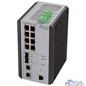 ELTEX MES3508 Ethernet-коммутатор 8х10/100/1000Base-T, 2хcombo 10/100/1000Base-T/1000Base-X, L3, 20-70 VDC