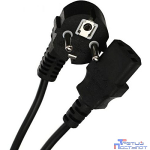 Telecom TY021-CU1.5-1.8M Кабель комп - розетка 220V EU (угловой)<VDE> 3GX1,5mm2, 1,8m, медь, Telecom <TY021-CU1.5-1.8M>