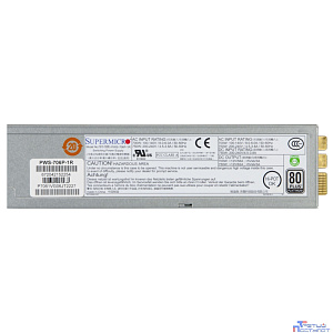 Supermicro PWS-706P-1R Сервер.блок питания 700/750W Single Output Power Supply Platinum level, 54.5m