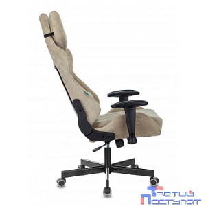 Кресло игровое Бюрократ VIKING KNIGHT LT21 FABRIC песочный крестовина металл [1372994]