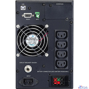 PowerCom Macan MAC-1000 ИБП {On-Line, 1000VA / 1000W, Tower, 4 xC13, LCD, Serial+USB, SNMPslot, подкл. доп. батарей} (1034861)