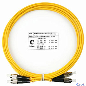 Cabeus FOP(d)-9-FC-FC-3m Шнур оптический duplex FC-FC 9/125 sm 3м LSZH