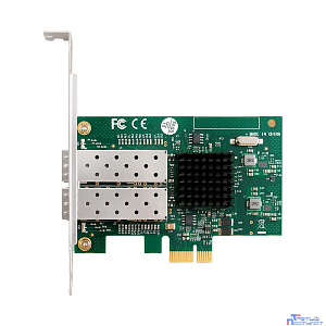 Exegate EX296229RUS Сетевой адаптер ExeGate EXE-82576-F2 (PCI-E x1 v2.0, порты 2xSFP, 10/100/1000Mbps, Gigabit Server NIC Intel Chipset 82576-F2)