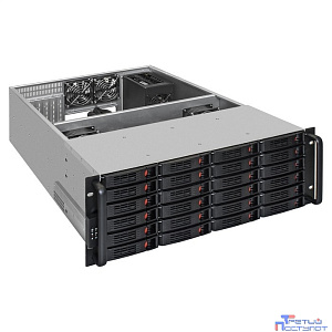 Exegate EX293580RUS Серверный корпус ExeGate Pro 4U660-HS24 <RM 19", высота 4U, глубина 660, БП 900ADS, 24xHotSwap, USB>