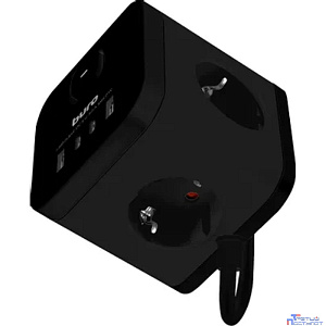 BURO BU-PC3.1UC-B 1.5м (3 розетки) черный (коробка) {2090221}