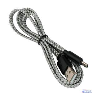 Cablexpert Кабель плоский USB2.0 AM/Type-C, 3А, 18Вт, QC3.0, медь, оплетка, Pro, 1м, серый, пакет (CC-USB2-AMCM-FL-1M)