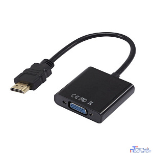 ORIENT Кабель-адаптер C050, HDMI M -> VGA 15F, для подкл.монитора/проектора к выходу HDMI, длина 0.2 метра