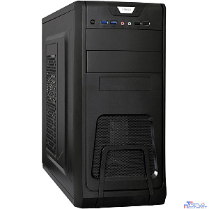 Exegate EX299160RUS Корпус Miditower ExeGate CP-603-UNS450 (ATX, БП UNS450 с вент. 12см, 2*USB, аудио, черный)