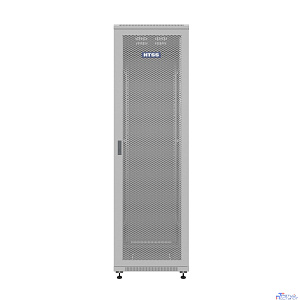 NTSS Шкаф напольный универсальный серверный NTSS R 47U 600х1000мм, 4 профиля 19, двери перфорированная и сплошная металл, боковые стенки съемные, регулируемые опоры, разобранный, серый RAL 7035 NTSS-R