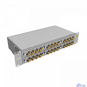 NTSS Кросс 19" NTSS PREMIUM, предсобранный 2U, 48 портов ST/UPC, 50/125 мкм, (розетки, сплайс 2шт, КДЗС, пигтейлы) NTSS-RFOB-PM-2U-48-ST/U-50-SP1.5G2A