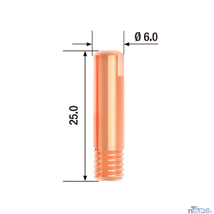 FUBAG Контактный наконечник M6 х 25 мм ECU D=0.8 мм (10 шт.) [FB.CTM6.25-08]