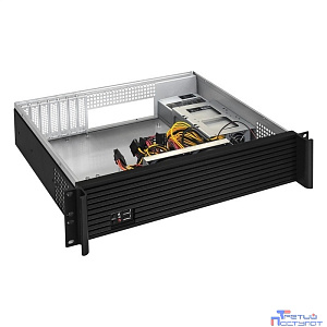 Exegate EX292522RUS Серверный корпус ExeGate Pro 2U350-01 <RM 19", высота 2U, глубина 350, БП 1U-1200ADS, USB>