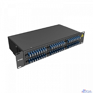 NTSS Кросс 19" NTSS PREMIUM, предсобранный 2U, 32 порта LC/UPC duplex, 9/125 мкм, (розетки, сплайс 2шт, КДЗС, пигтейлы), черный, RAL9005 NTSS-RFOB-PM-2U-32-2LC/U-9-SP1.5G1A-BL