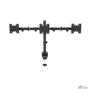 Wize [WDM3-26] Настольное крепление для трех мониторов 14"-26", VESA 75x75, 100x100, макс. нагрузка 10 кг,