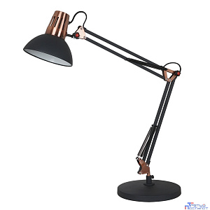 Camelion KD-431A  С62  черный + медь (Светильник настольный Berlin, 1х E27, 40Вт, 230В, металл)