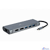 Cablexpert A-CM-COMBO8-01 Адаптер интерфейсов Cablexpert A-CM-COMBO8-01, USB-C 8-в-1 (Type-C, USB3.0, HDMI, DisplayPort, VGA)